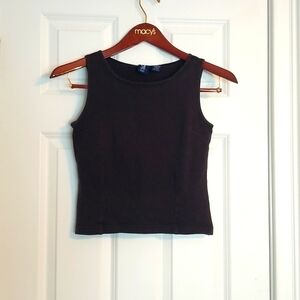 SO. Crop Tank, Size M, Black
